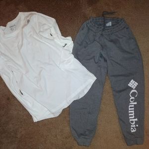 Columbia sweatpants are brand new!